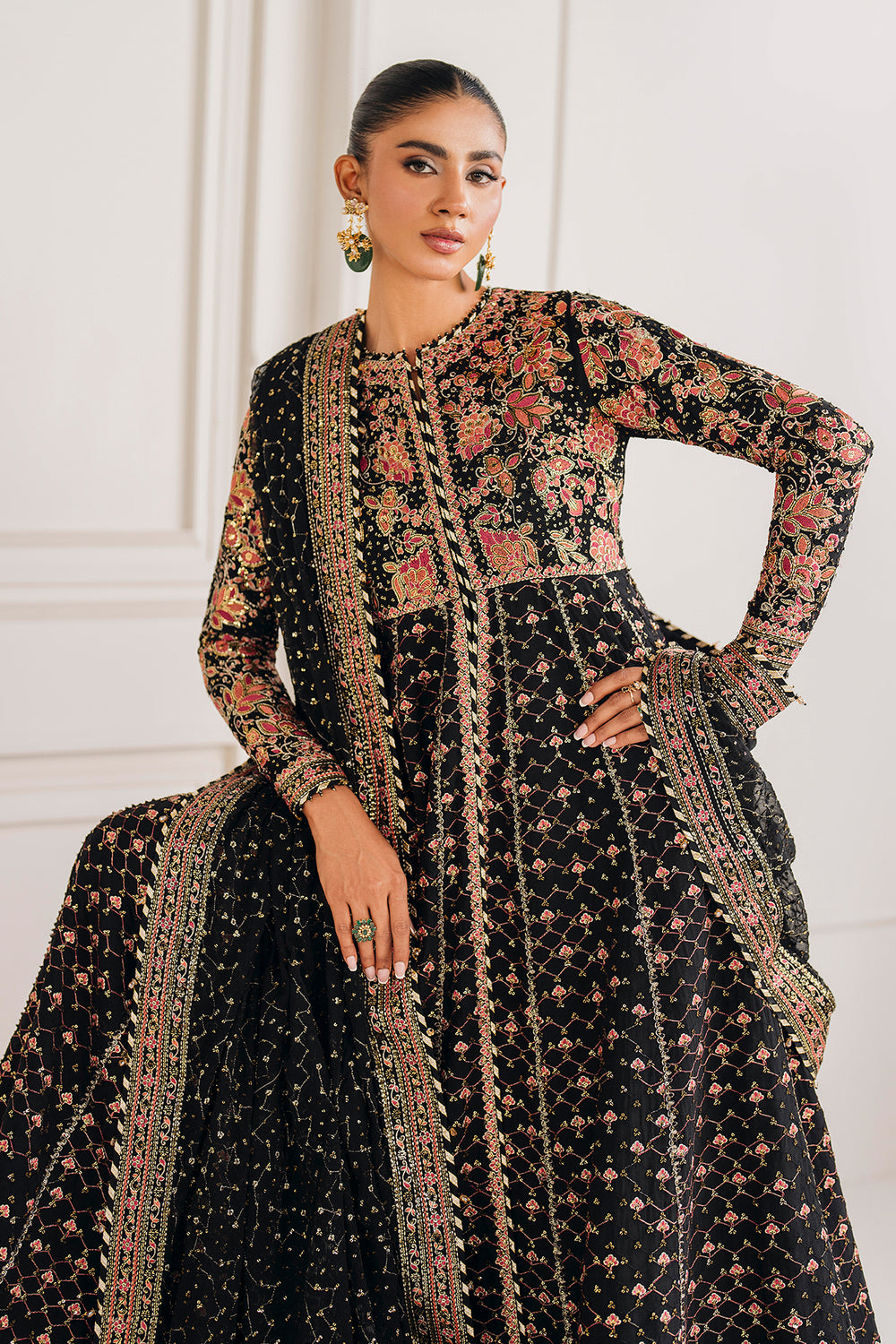 Baroque | Formals Collection | EMBROIDERED CHIFFON UF-4156