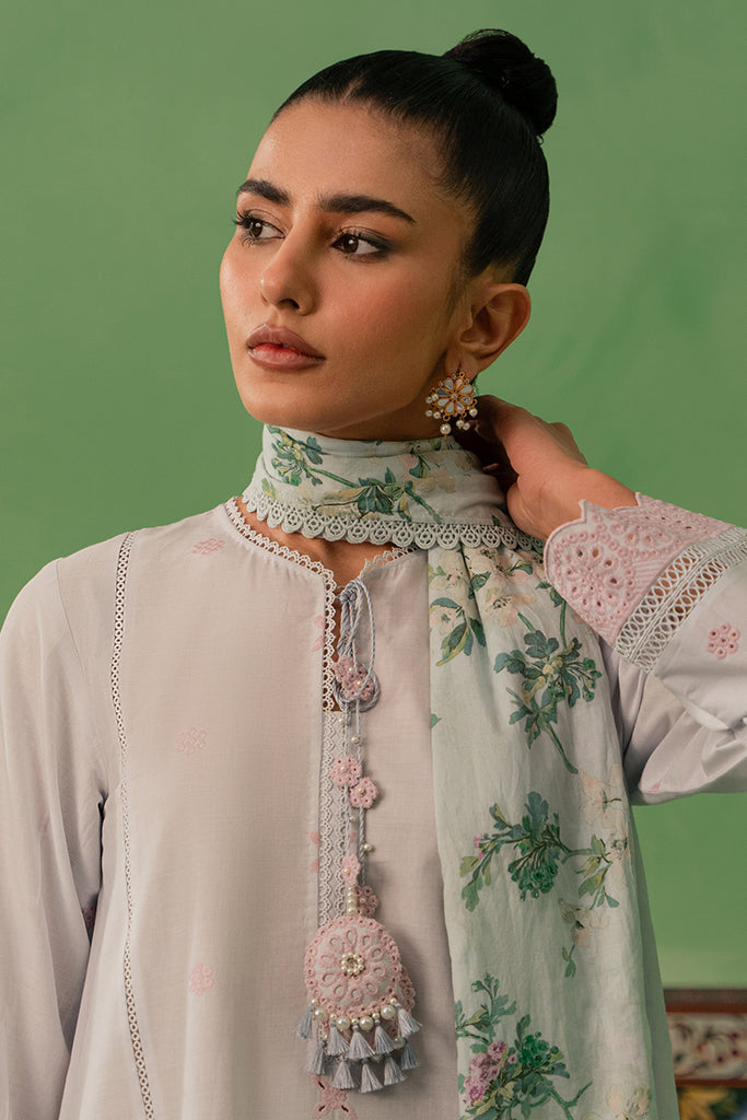 Cross Stitch | Mahiri Embroidered Lawn 24 | AQUA PEARL