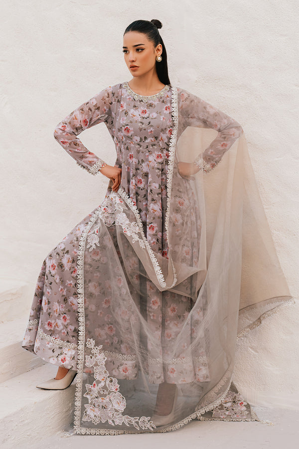 Baroque | Luxury Pret 25 | EMBROIDERED CHIFFON PR-1090