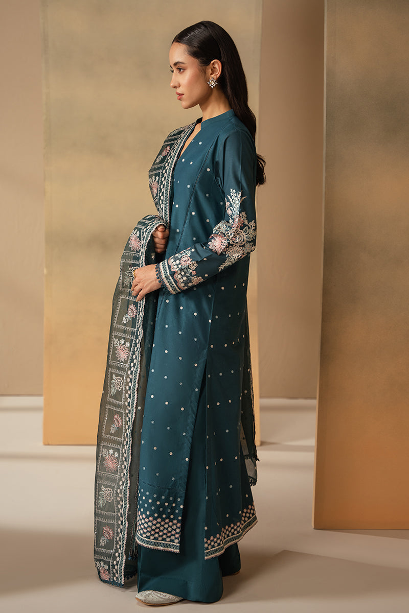 Cross Stitch | Mahiri Embroidered Lawn 24 | MIDNIGHT BLOOM