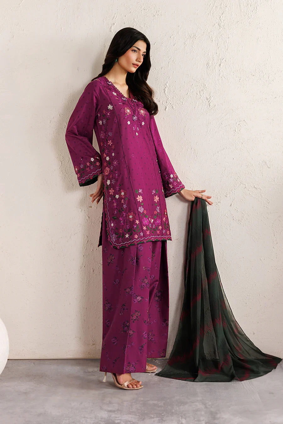 Iznik | Festive Lawn '26 | IBE-01 Embroidered Lawn