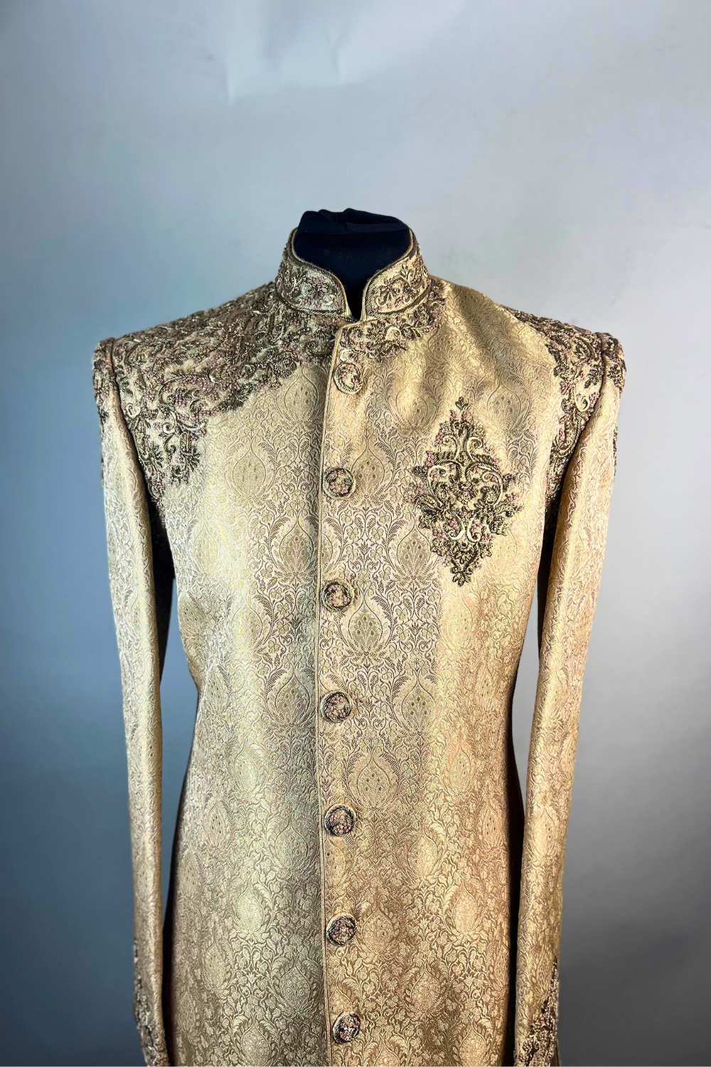 Gold Embroidered sherwani