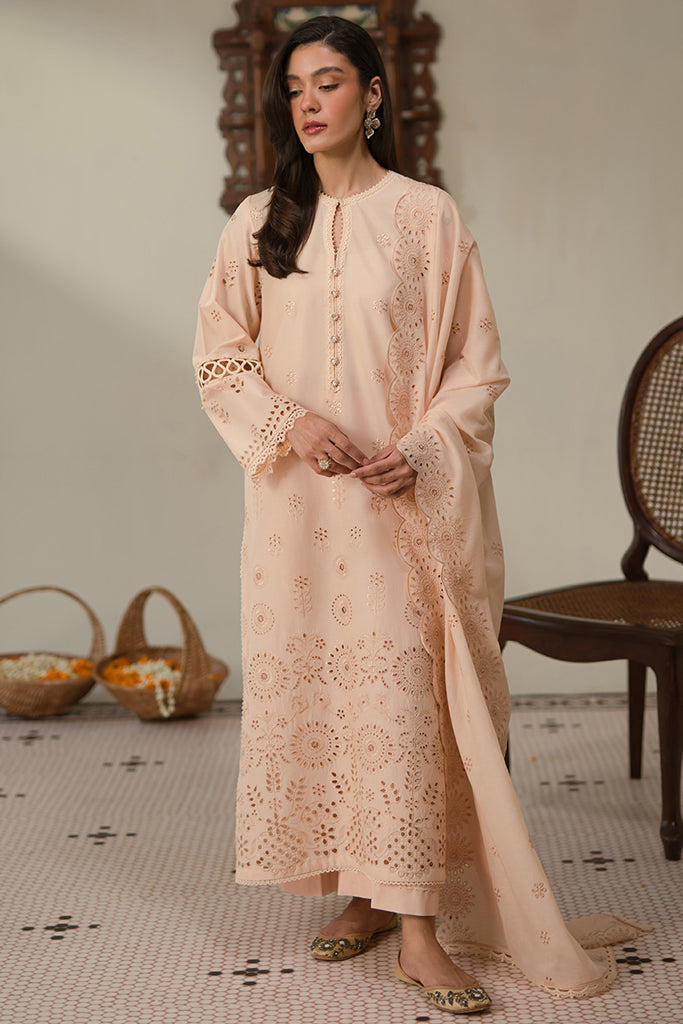 Cross Stitch | Chikankari Lawn 24 | PEARLED IVORY