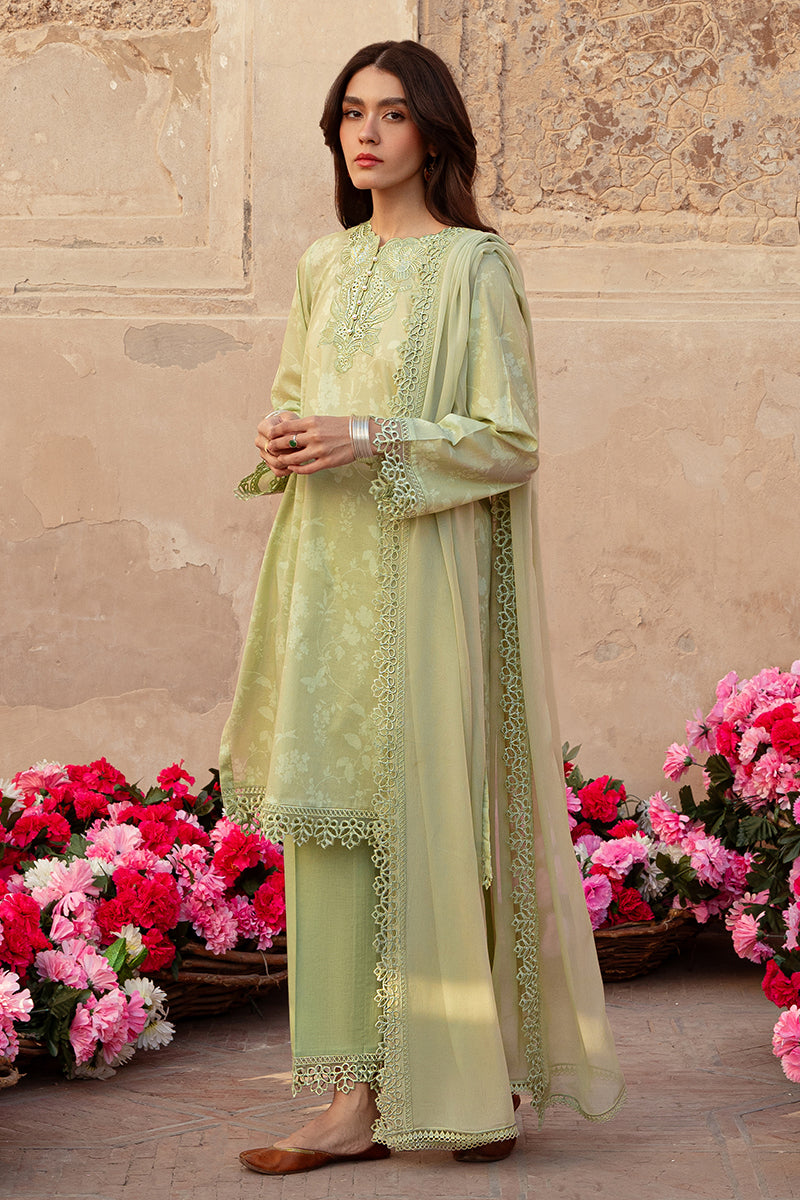 Cross Stitch | Premium Lawn 24 | MISTED GREEN