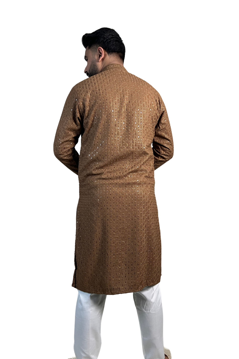 CHICKEN KARI KURTA IN BROWN
