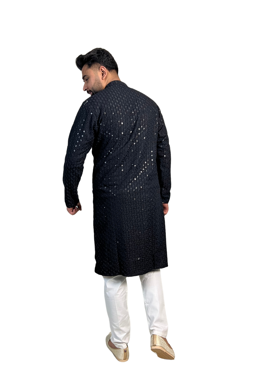 BLACK BOLLYWOOD CHICKEN KARI KURTA