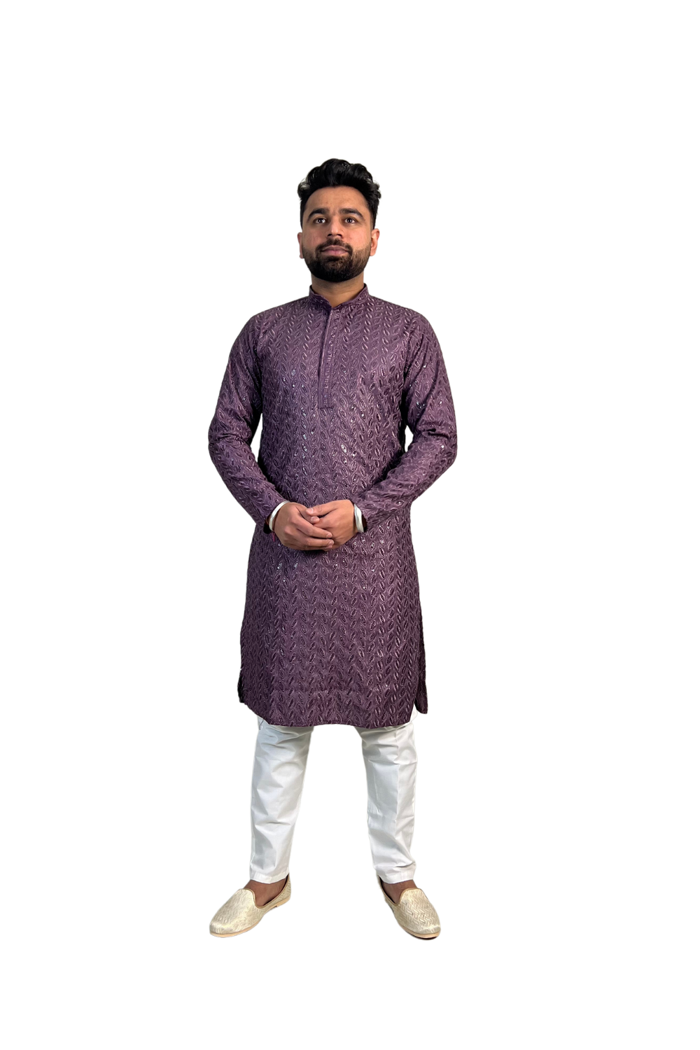 CHICKEN KARI KURTA IN PURPLE