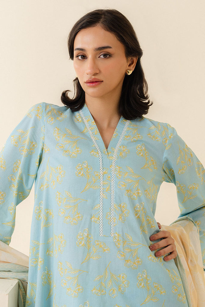Cross Stitch | Daily Wear | BLUE FOLIAGE