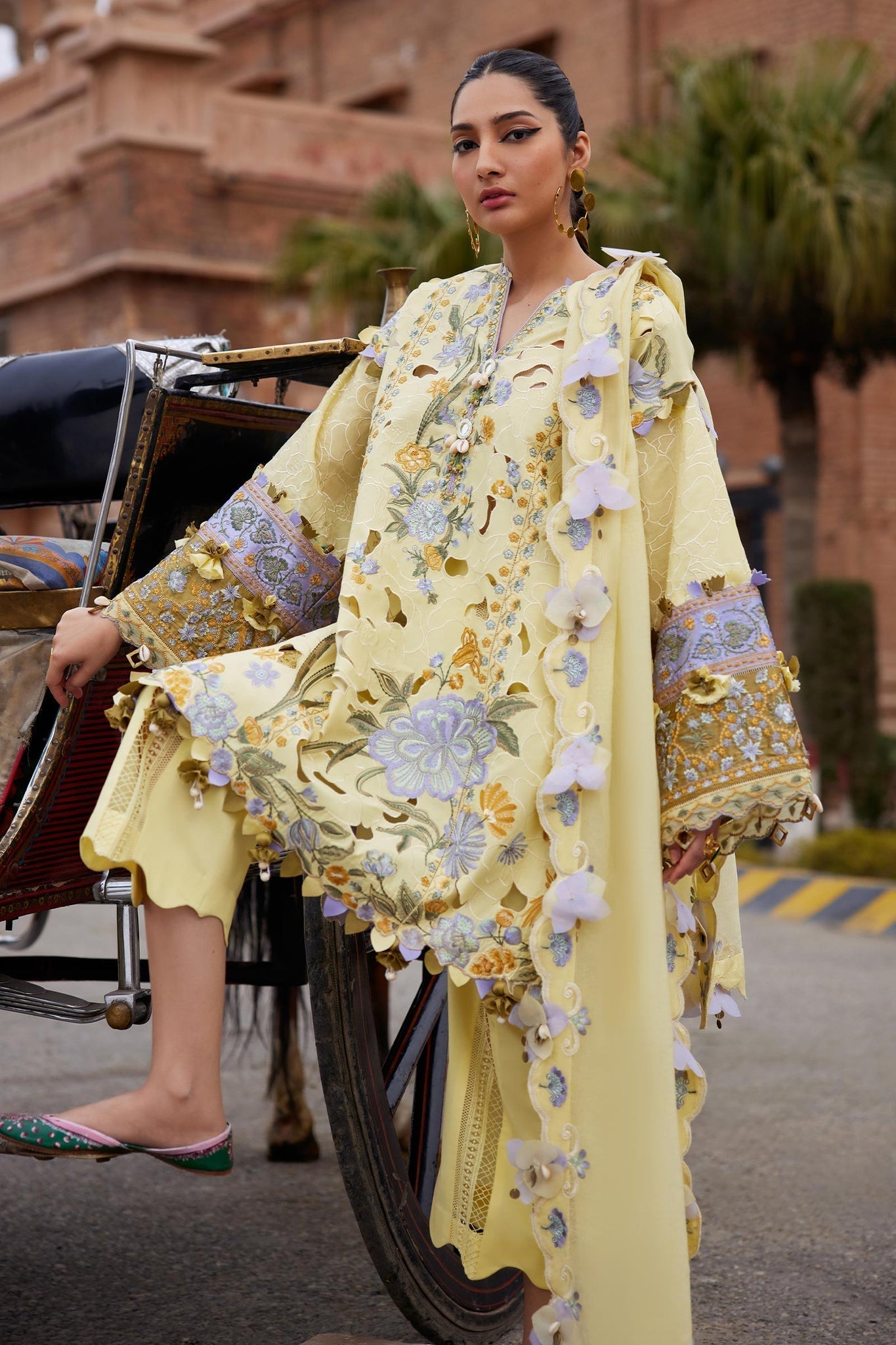 Elan | Luxury Lawn 25 | AMARA (EL25-09 A) -  Elan Ladies Clothes - Original Designer Dress - House of Maryam