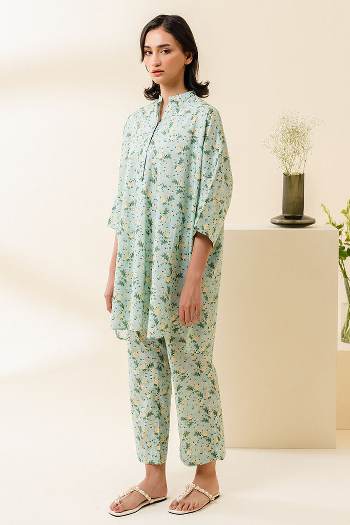 Cross Stitch | Daily Wear | AQUA MINT