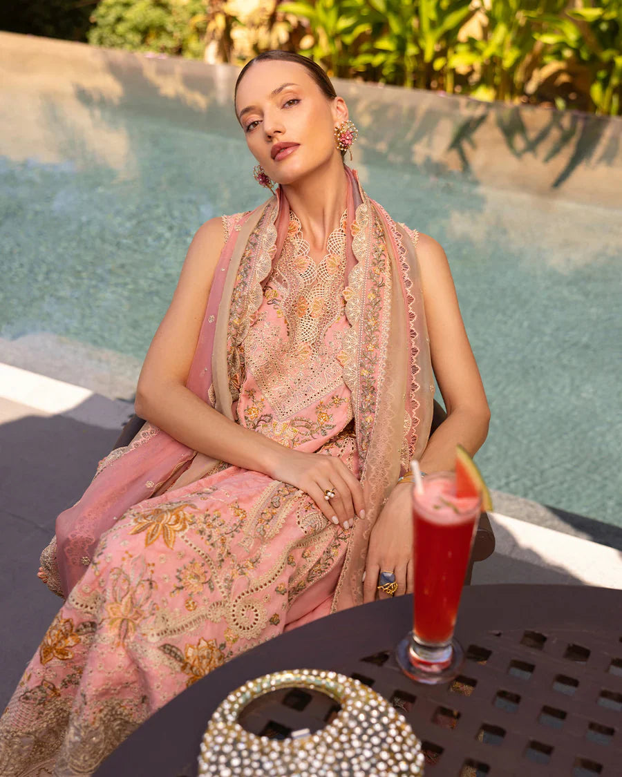 Faiza Saqlain | Luxury Lawn |  Peony