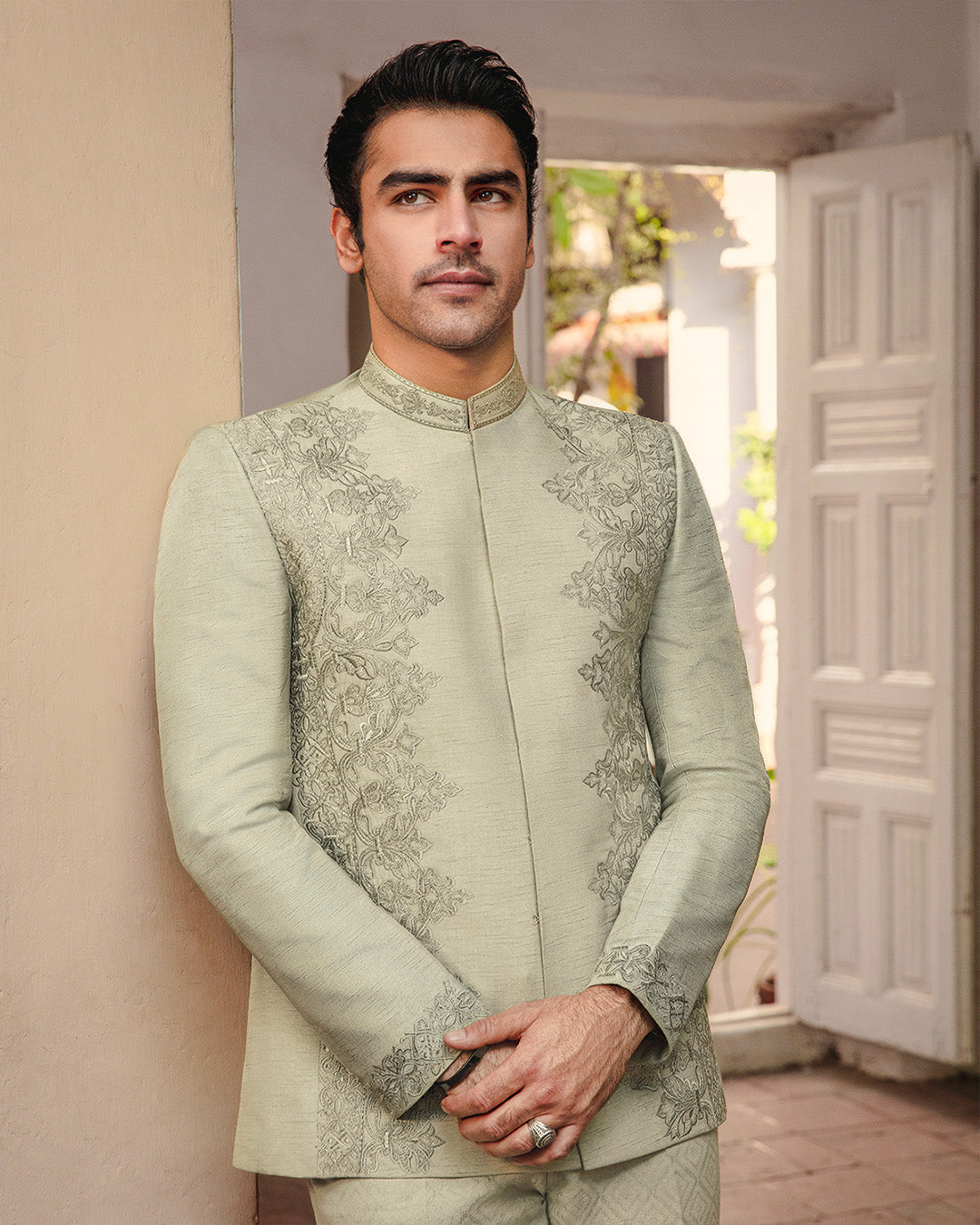 Pakistani Menswear | Faiza Saqlain | Gazsi