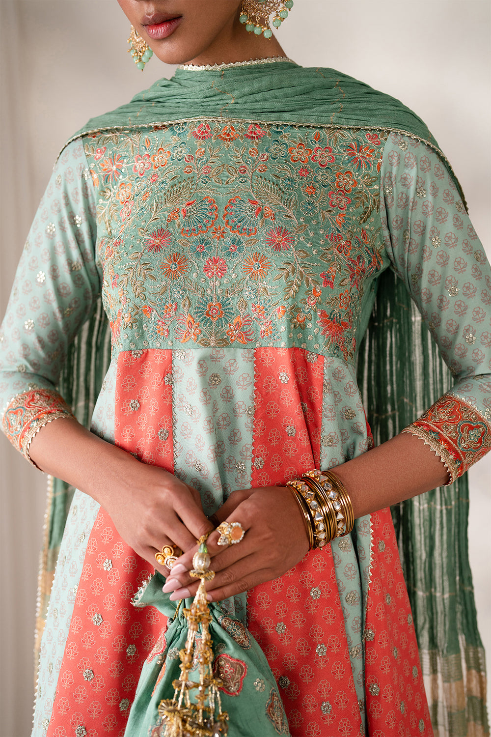 Baroque | Formals Collection | EMBROIDERED SILK UF-4141