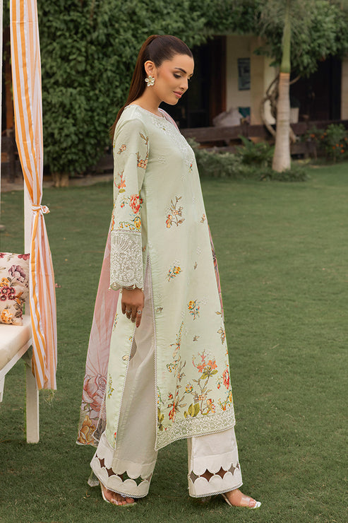 Saad Shaikh | Lawn 25 | Pista - Floral Mirage