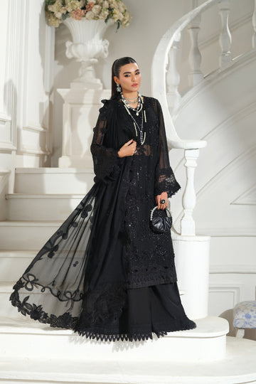 Maryam Hussain | Meer Embroidered Chiffon | Andaz Meer-01