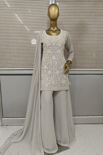 Elegant georgette based handwork sharara