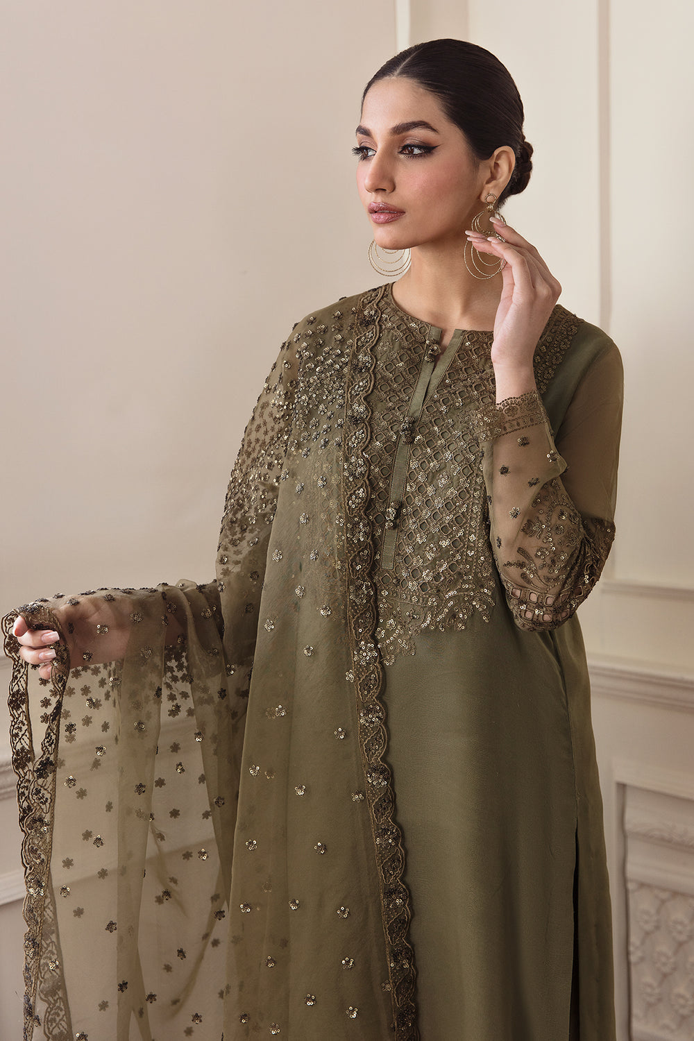 Baroque | Formals Collection | EMBROIDERED CHIFFON UF-295