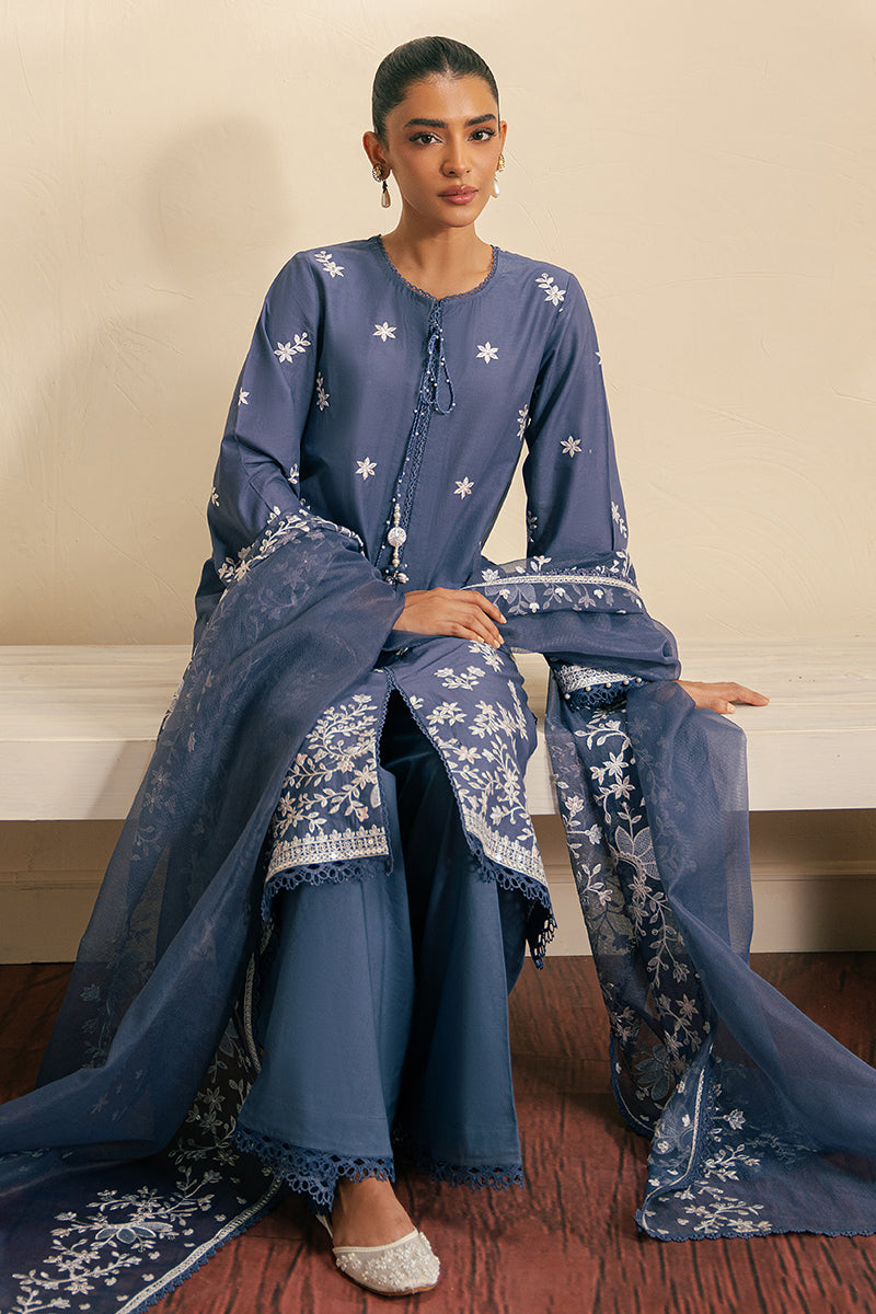 Cross Stitch | Embroidered Lawn Mahiri 24 | CRYSTAL FLORA
