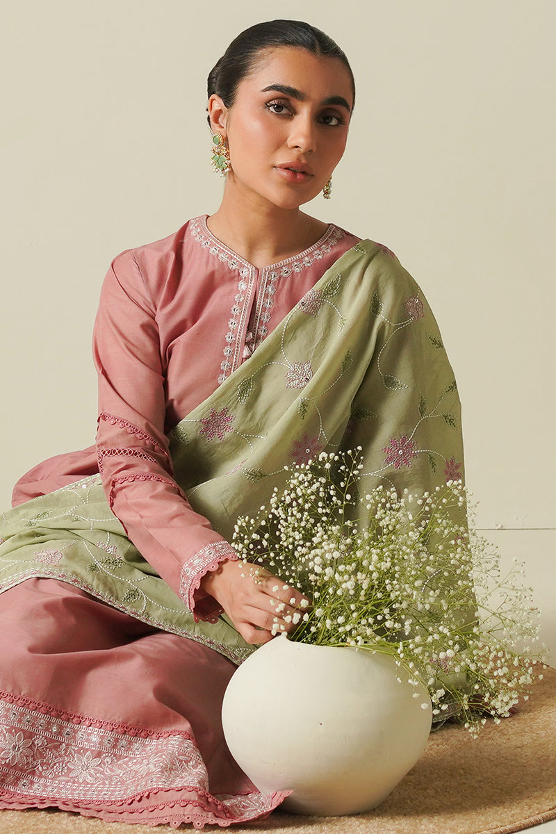 Cross Stitch | Mahiri Embroidered Lawn 24 | SOFT SAGE