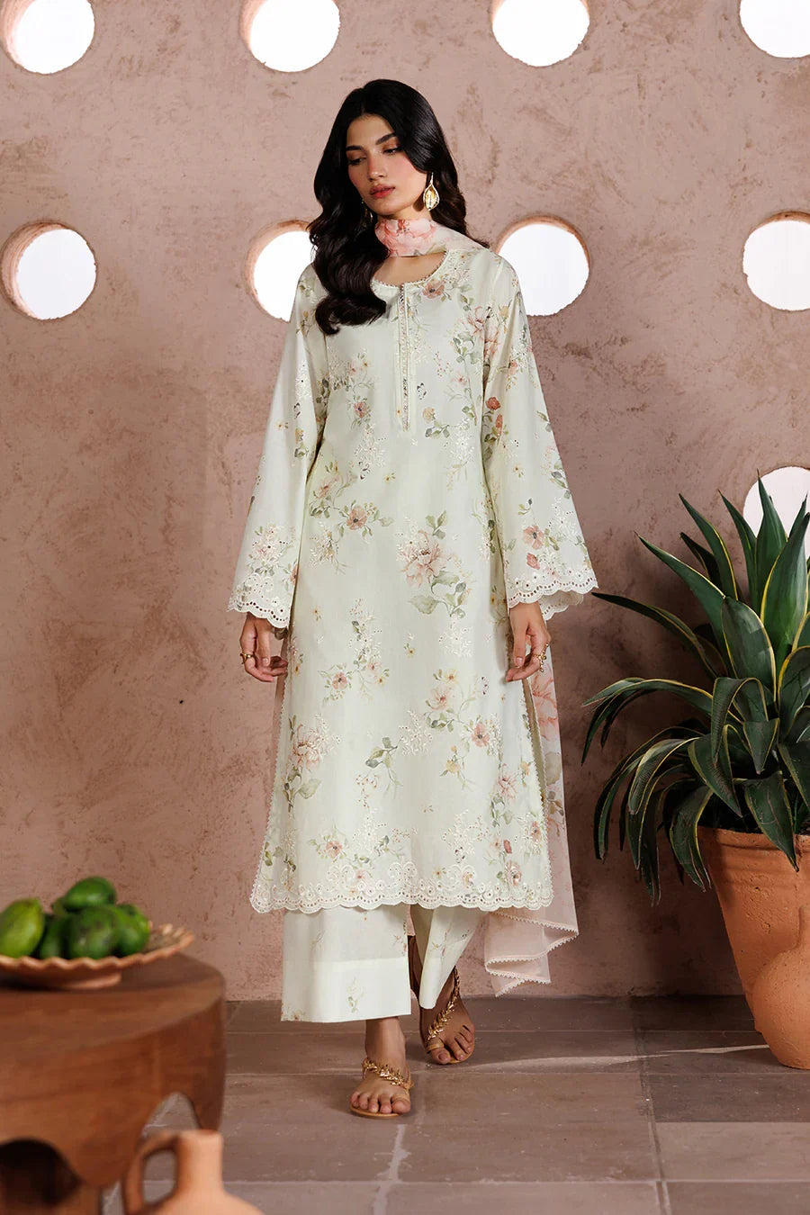 Iznik | Sunscape Lawn '26 | UE-708 Embroidered Lawn