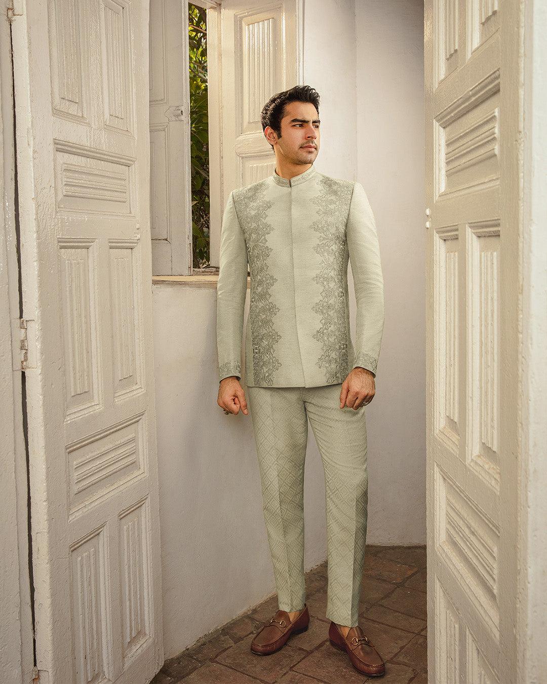 Pakistani Menswear | Faiza Saqlain | Gazsi