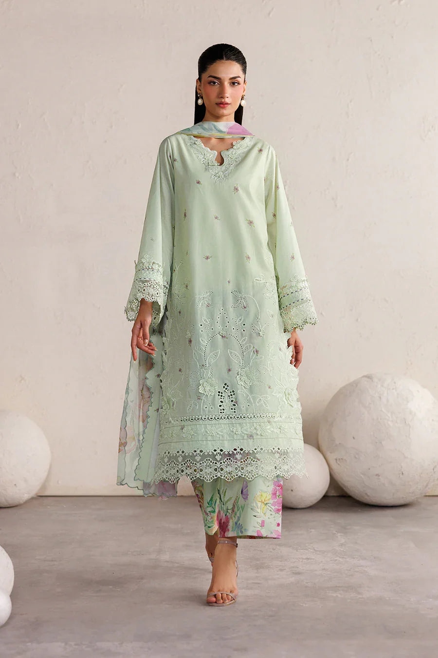 Iznik | Festive Lawn '26 | IBE-06 Embroidered Lawn
