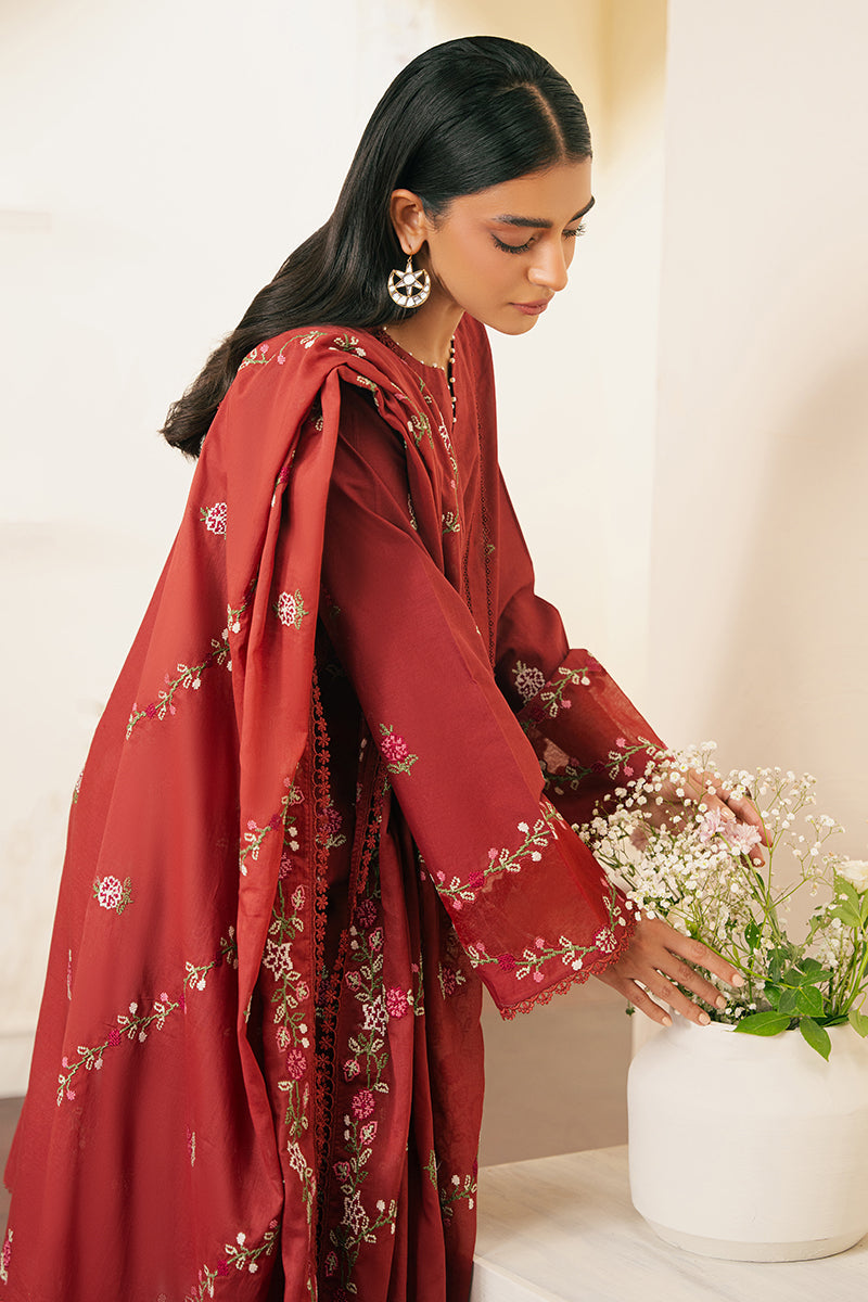 Cross Stitch | Embroidered Lawn Mahiri 24 | SYLVAN RED