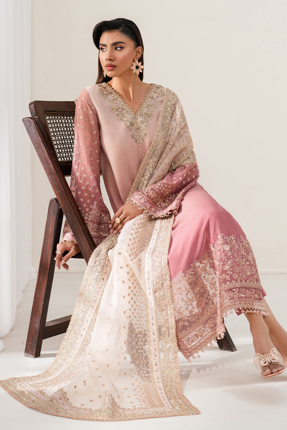 Baroque | Formals Collection | EMBROIDERED CHIFFON UF-4135
