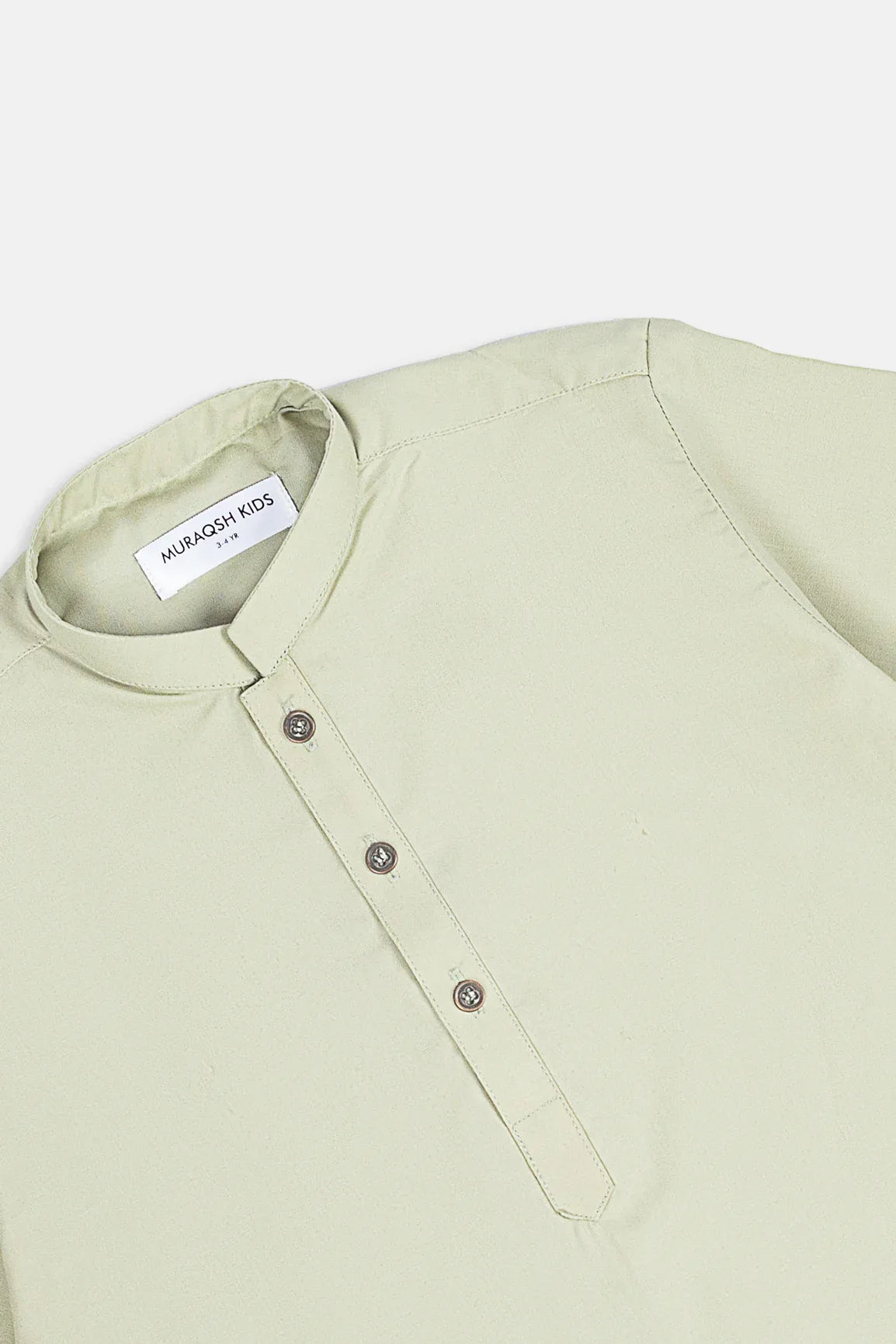 Mint Green Blended Kurta Trouser - Kids