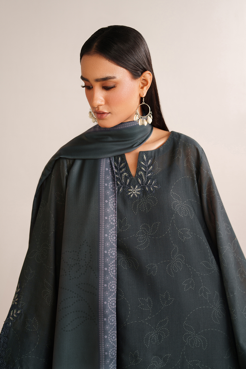 Iznik | Winter Collection | UE-572 Printed Khaddar