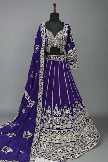 Electric blue lehenga