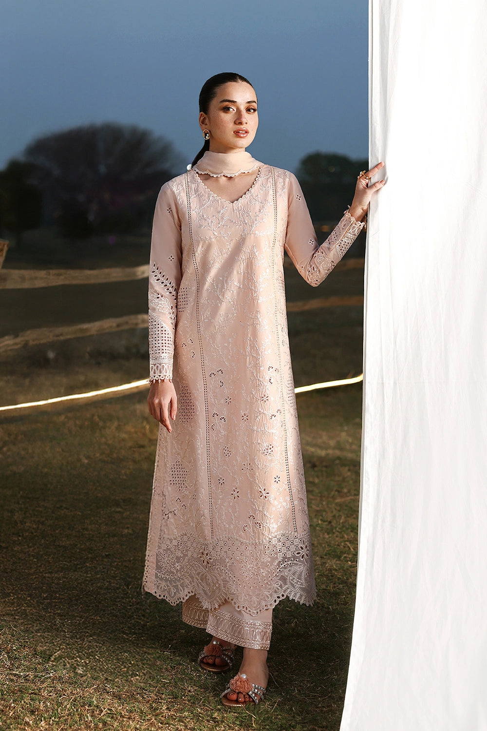 Azure | Luxury Lawn 26 | Petaline
