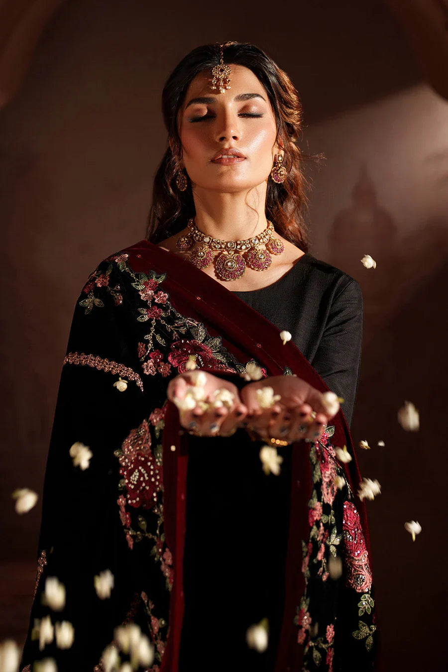 Iznik | Raagni Velvet Formals | IV-59 Embroidered Velvet