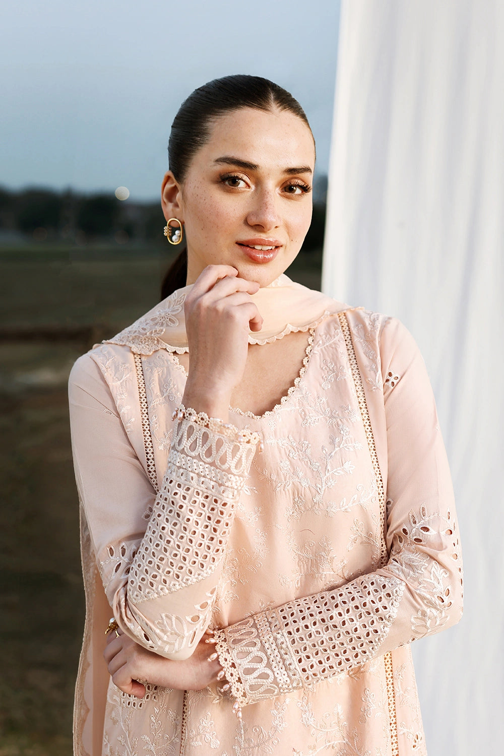 Azure | Luxury Lawn 26 | Petaline