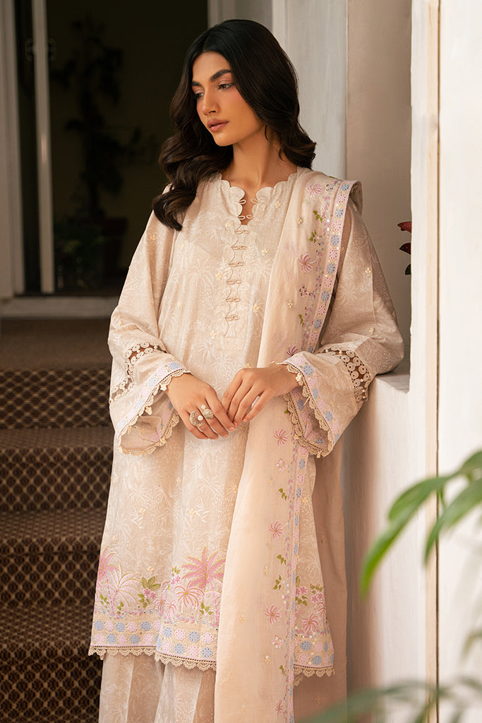 Cross Stitch | Mahiri Embroidered Lawn 24 | ASHEN AURA