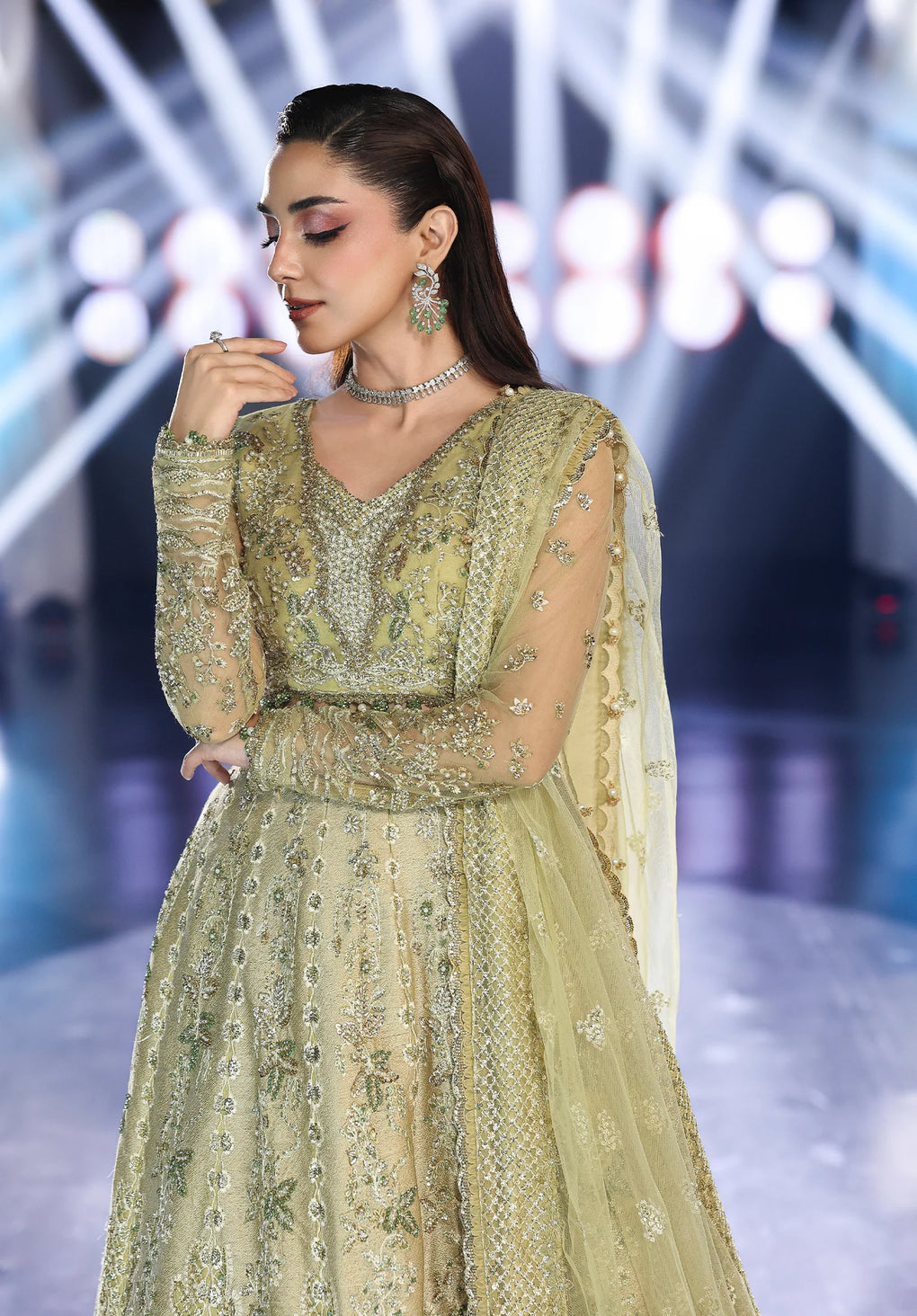 Elaf Premium | Stardom Formal Handwork 25 | ESH-07 MINT MAJESTY