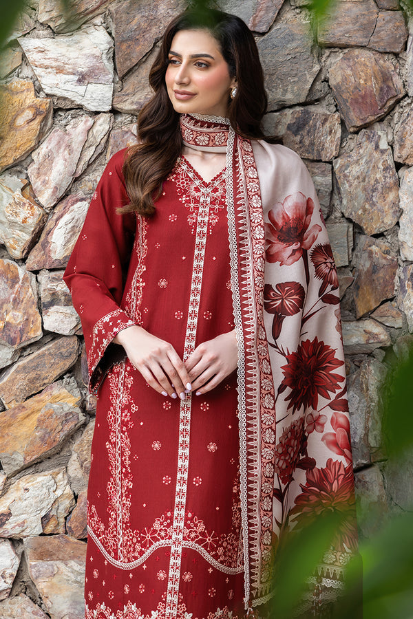Farasha | Eminence Khaddar 25 | Claret