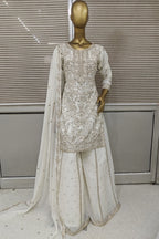 Diyas exclusive sharara with all hand work in silk