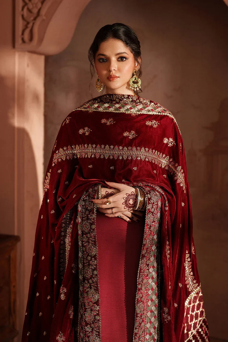 Iznik | Raagni Velvet Formals | IV-56 Embroidered Velvet