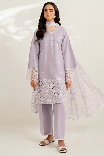 Farasha | Thread Lines Embroidered | Pastel Haze