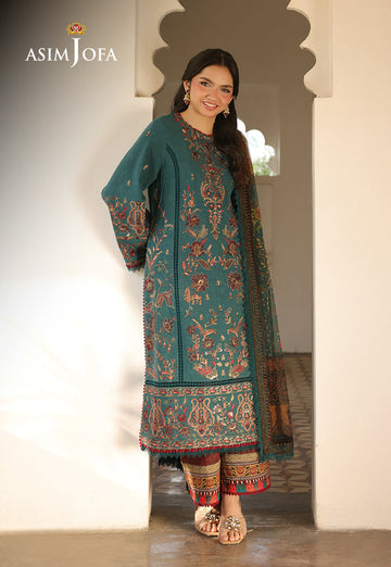 Asim Jofa | Summer Rhapsody | AJUBU-03 Embroidered Jacquard