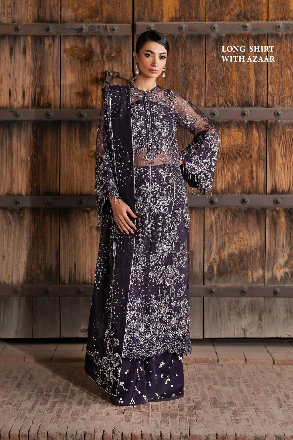 Iznik | Luxury Chiffon | ILC-06 Embroidered Organza
