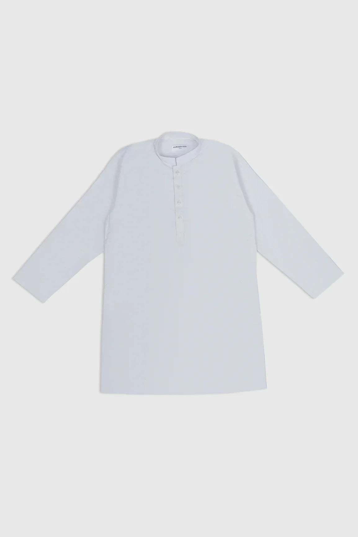 Off White Blended Kurta Trouser - Kids
