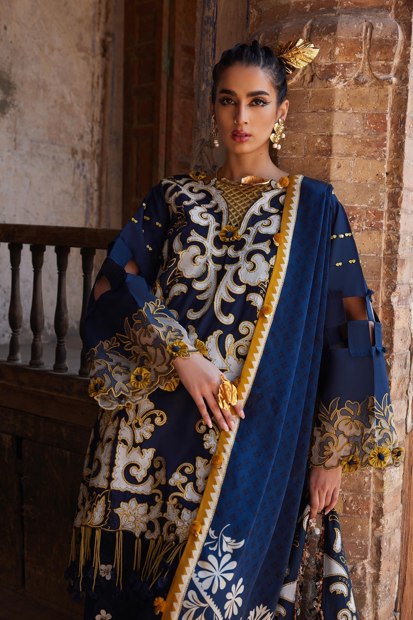 Elan | Luxury Lawn 25 | SOLENE (EL25-03 B) -  Elan Ladies Clothes - Original Designer Dress - House of Maryam