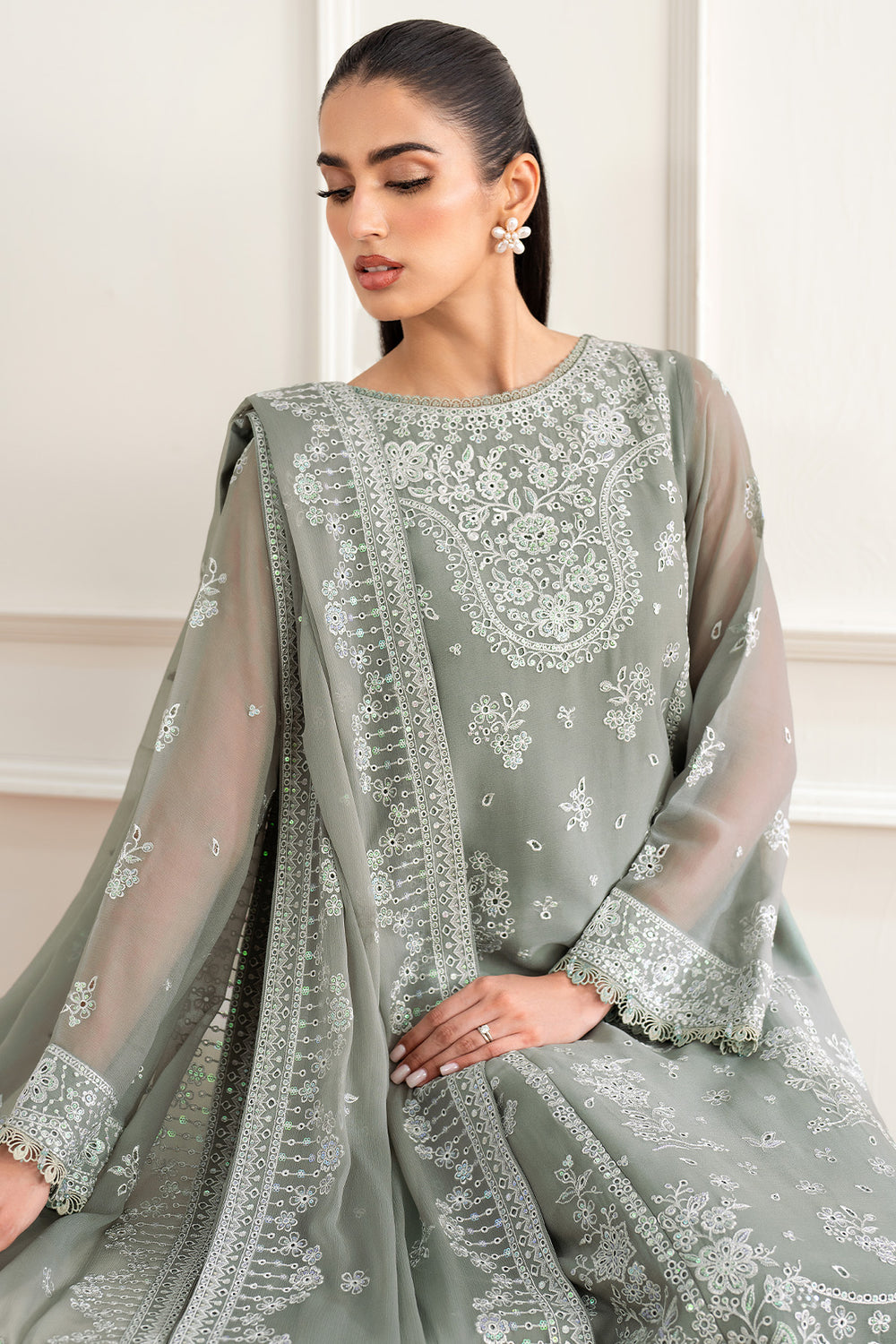Farasha | Essence Formals 25 | Ash Green