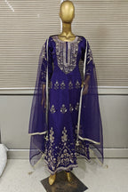 Elegant suit with all hand embroidered work