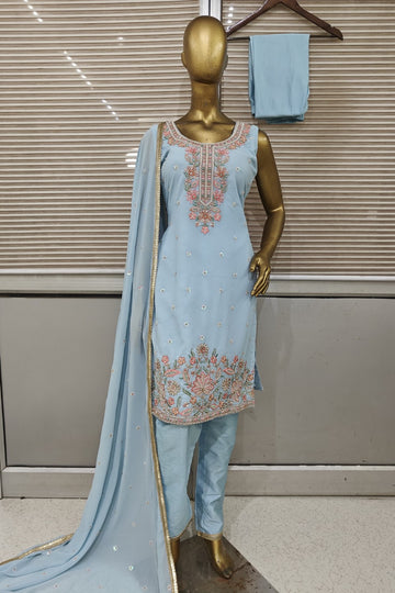 Simple suit salwar for your  upcoming event made in georgette