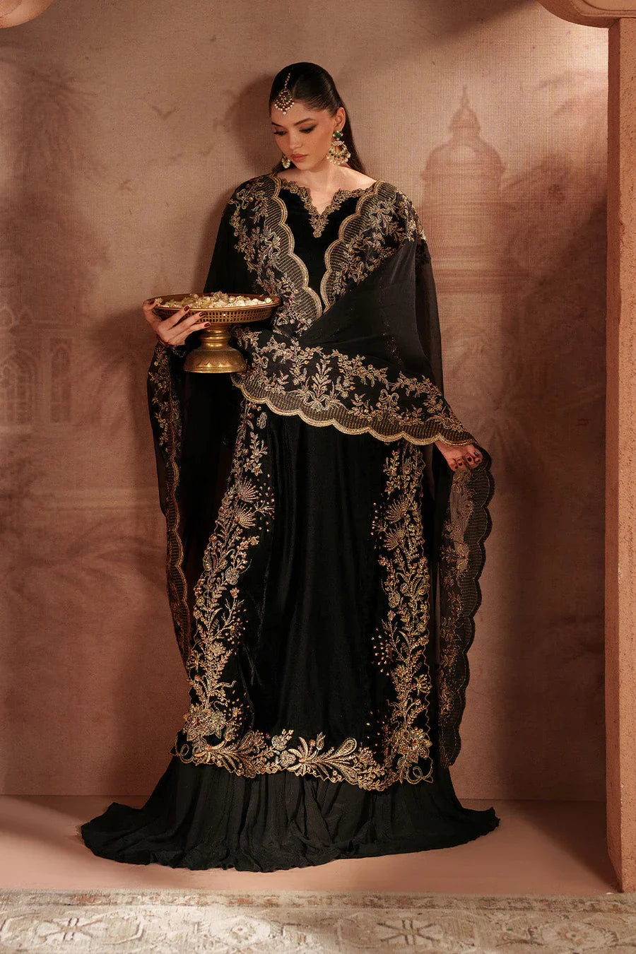 Iznik | Raagni Velvet Formals | IV-62 Embroidered Velvet
