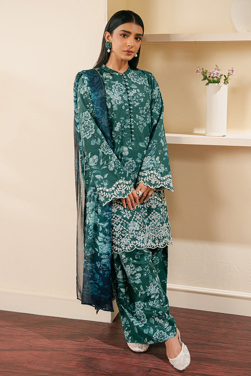 Cross Stitch | Embroidered Lawn Mahiri 24 | GRACE GREEN