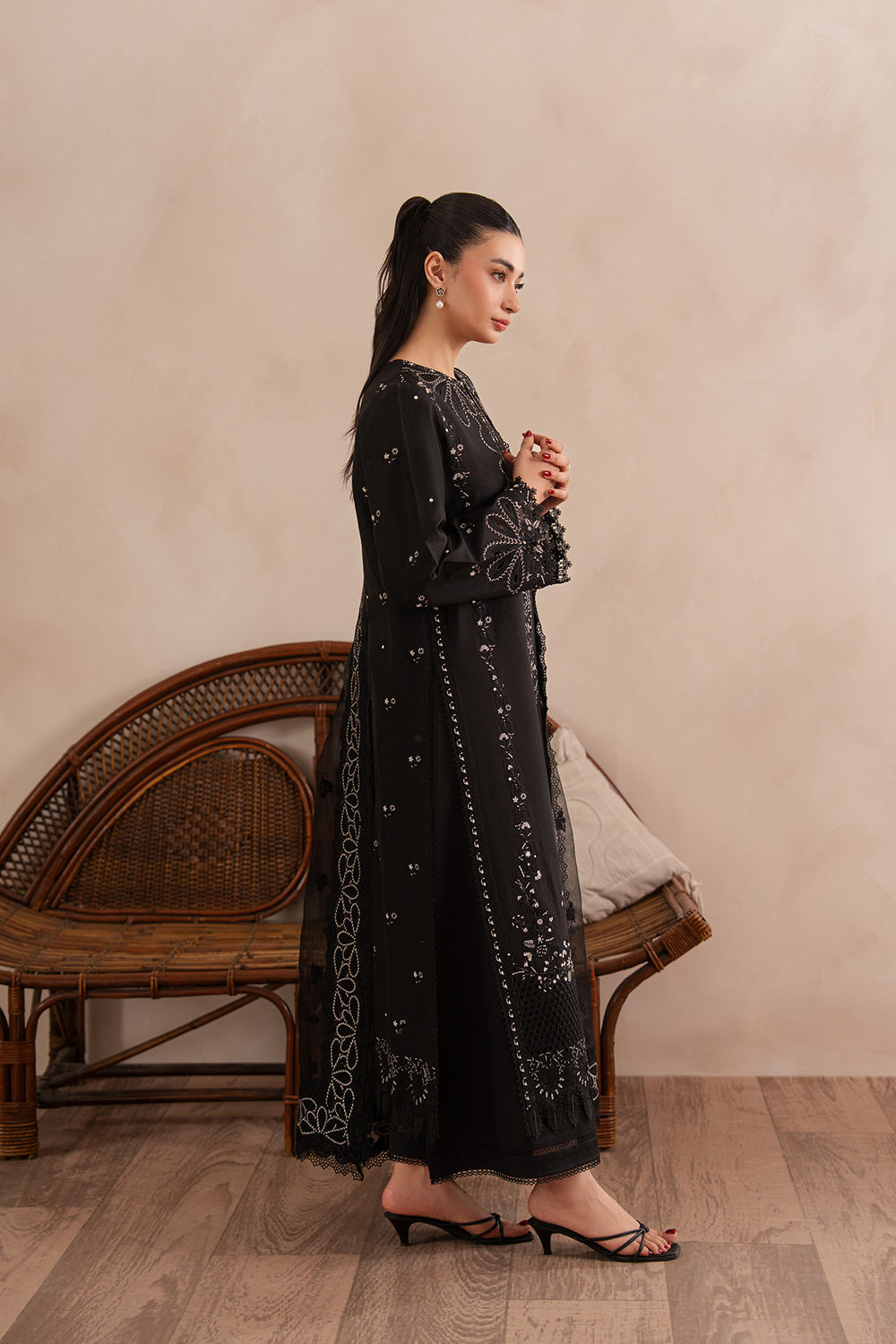 Afrozeh | Muted Muse 26 | Chalk